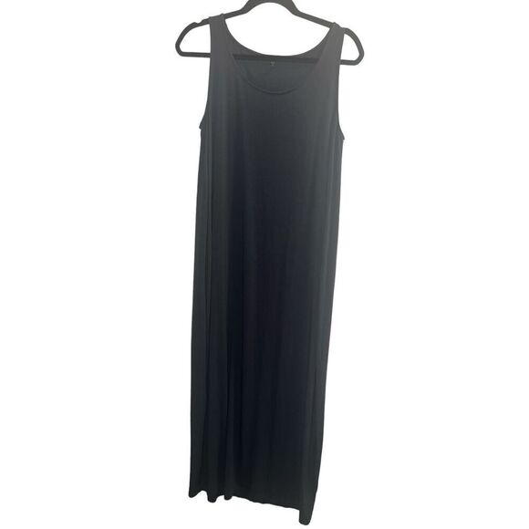 ✨EILEEN FISHER Stretch Jersey Grey Sz Small Maxi Dress✨ - Picture 5 of 9